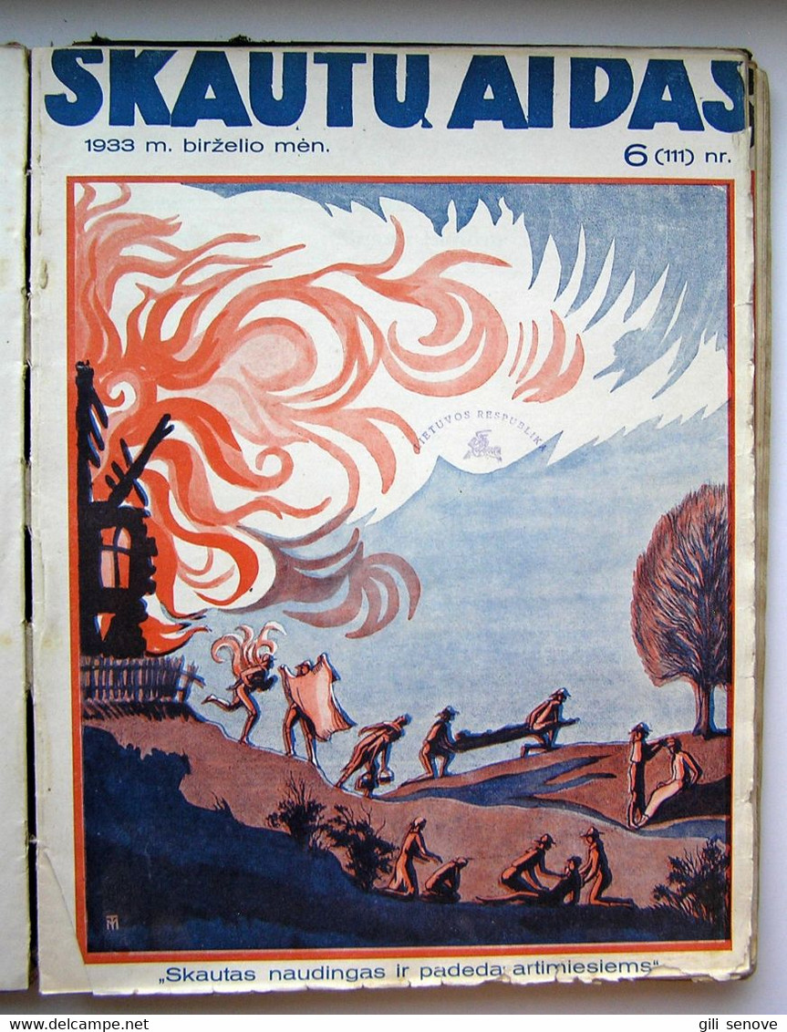 Lithuanian Magazine / Skautu Aidas 1933 Complete