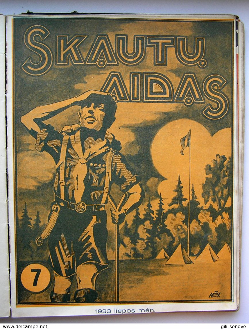 Lithuanian Magazine / Skautu Aidas 1933 Complete