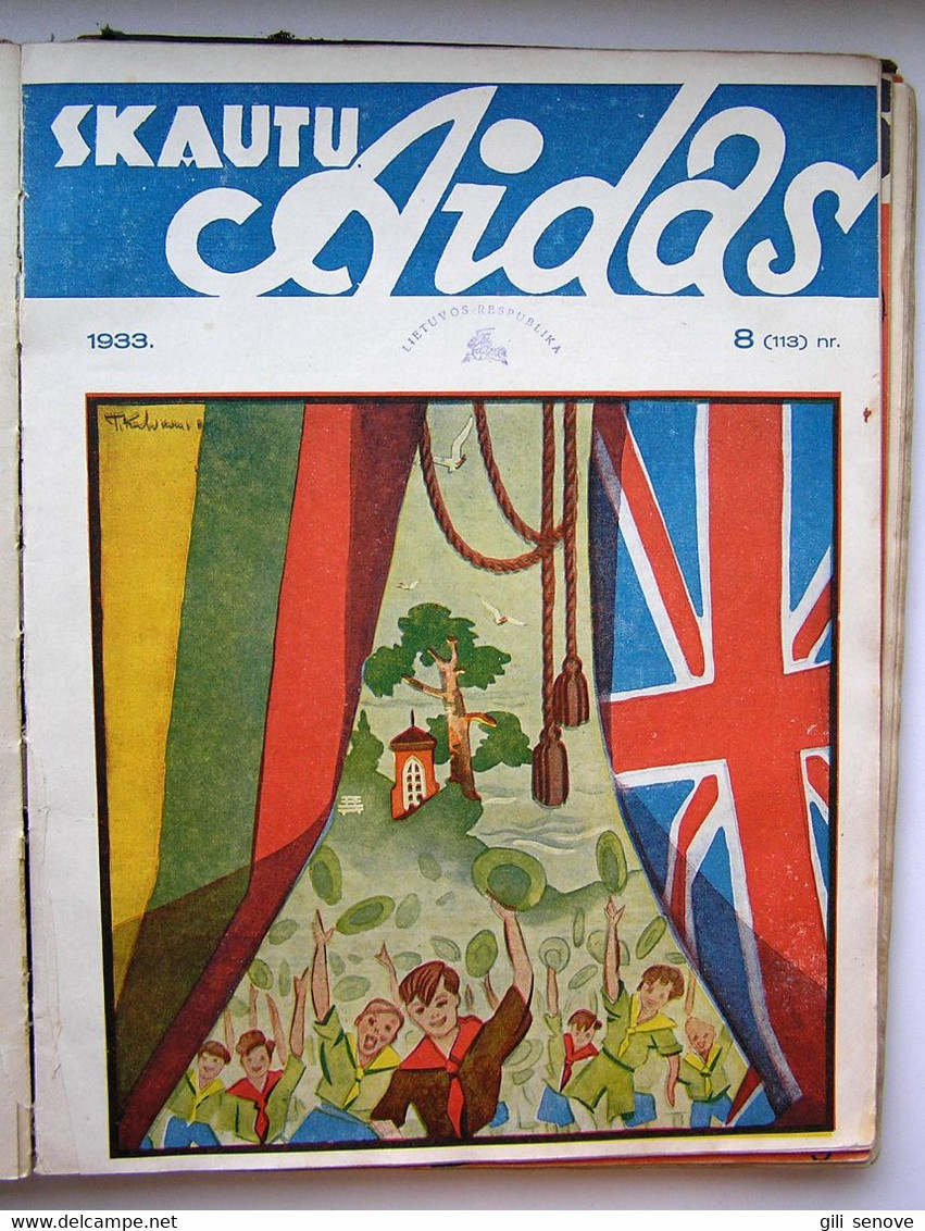 Lithuanian Magazine / Skautu Aidas 1933 Complete