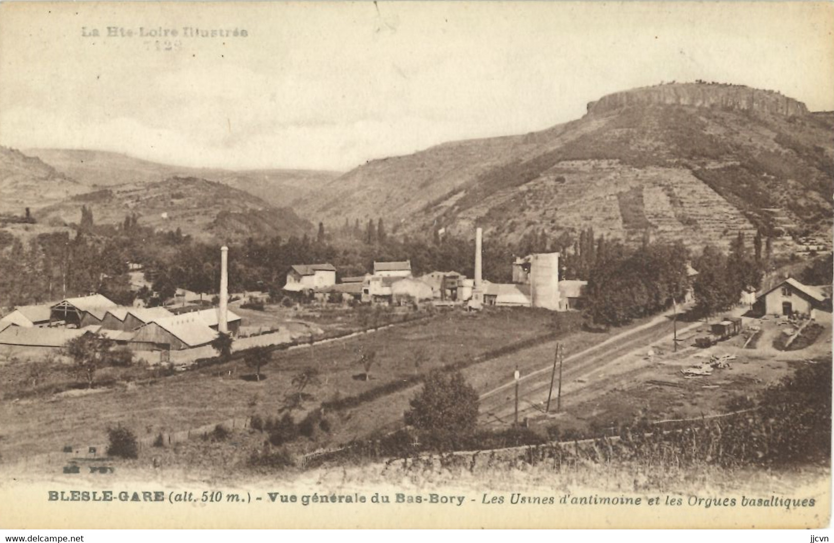 43 / Blesle-Gare - Vue Générale Du Bas Bory - Les Usines D' Antimoine Et Les Orgues Basaltiques - Blesle