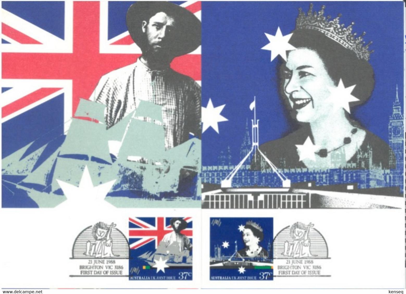 Australia 1988 Joint Issue Maxicard - Other & Unclassified