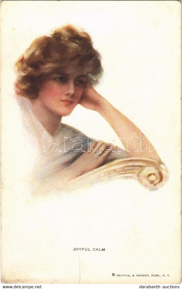 T2/T3 1913 Joyful Calm. Lady Art Postcard. Reinthal & Newman Pubs. No. 210. S: Philip Boileau (fa) - Sin Clasificación