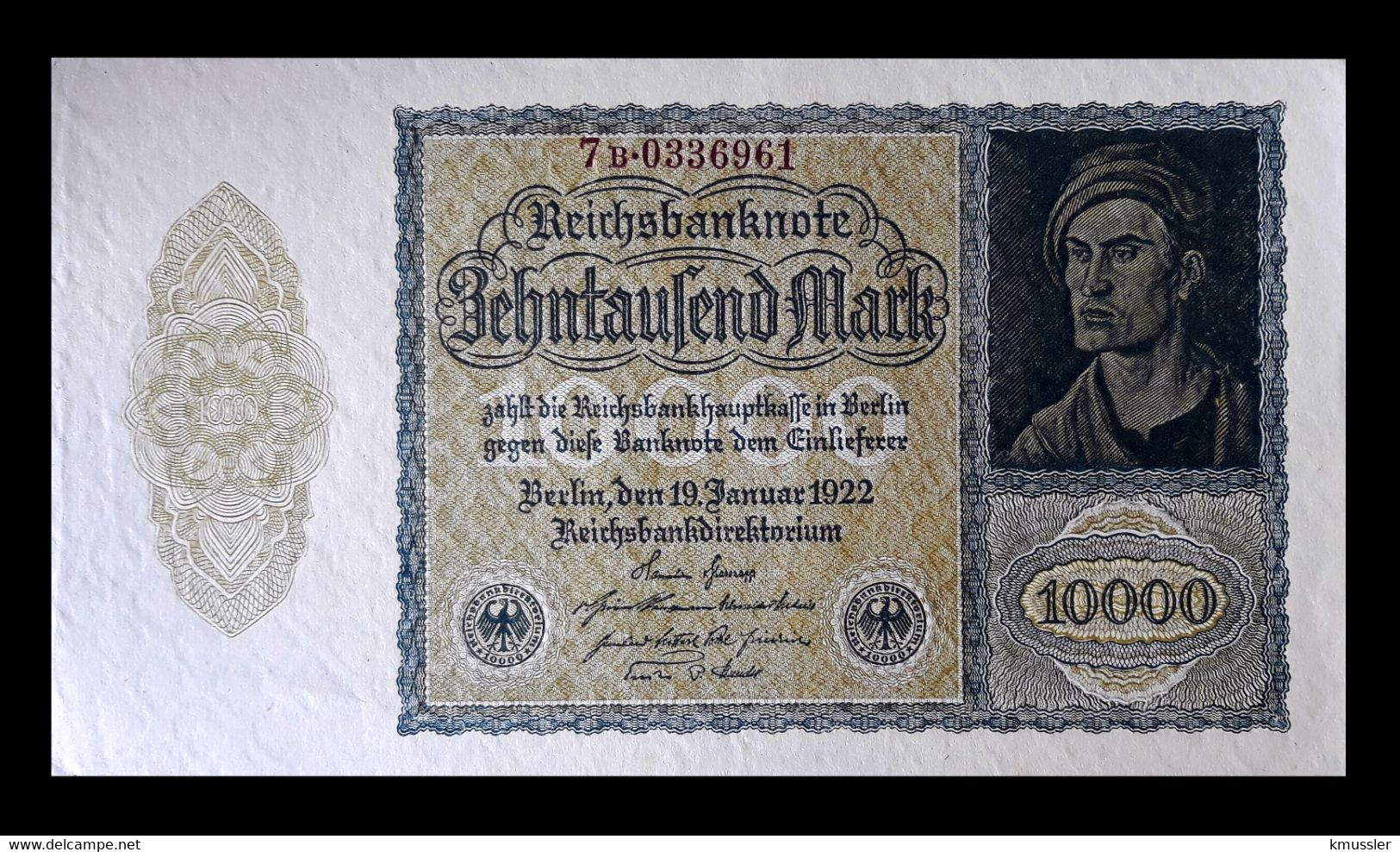 # # # Banknote Deutsches Reich (Germany 10.000 Mark 1922 UNC- # # # - 10000 Mark