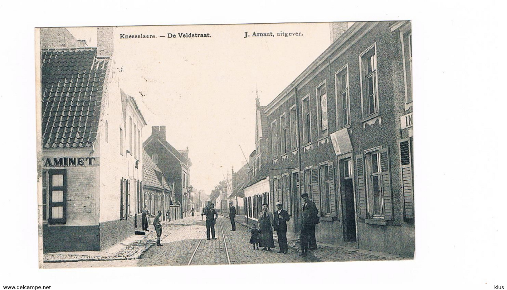 Knesselaere - De Veldstraat. TOPKAART ZELDZAAM - Knesselare