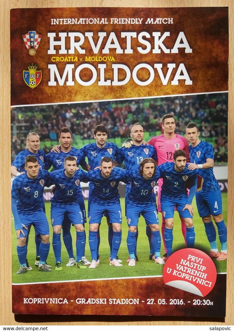 Match Program, HRVATSKA - MOLDOVA - KOPRIVNICA, 27.05.2016. FRIENDLY MATCHES, FOOTBALL CROATIA VS. SAN MARINO - Livres