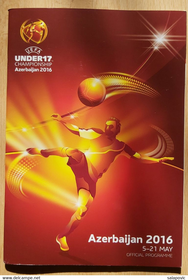 PROGRAM UEFA European Under-17 Championship In Azerbaijan, Football - Libri