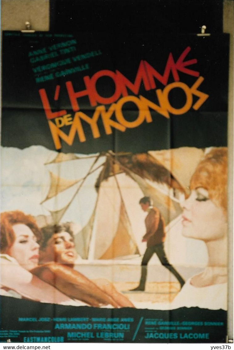 "L'Homme De Mikonos" A. Vernon, G. Tinti...1966 - 60x80 - TTB - Manifesti & Poster