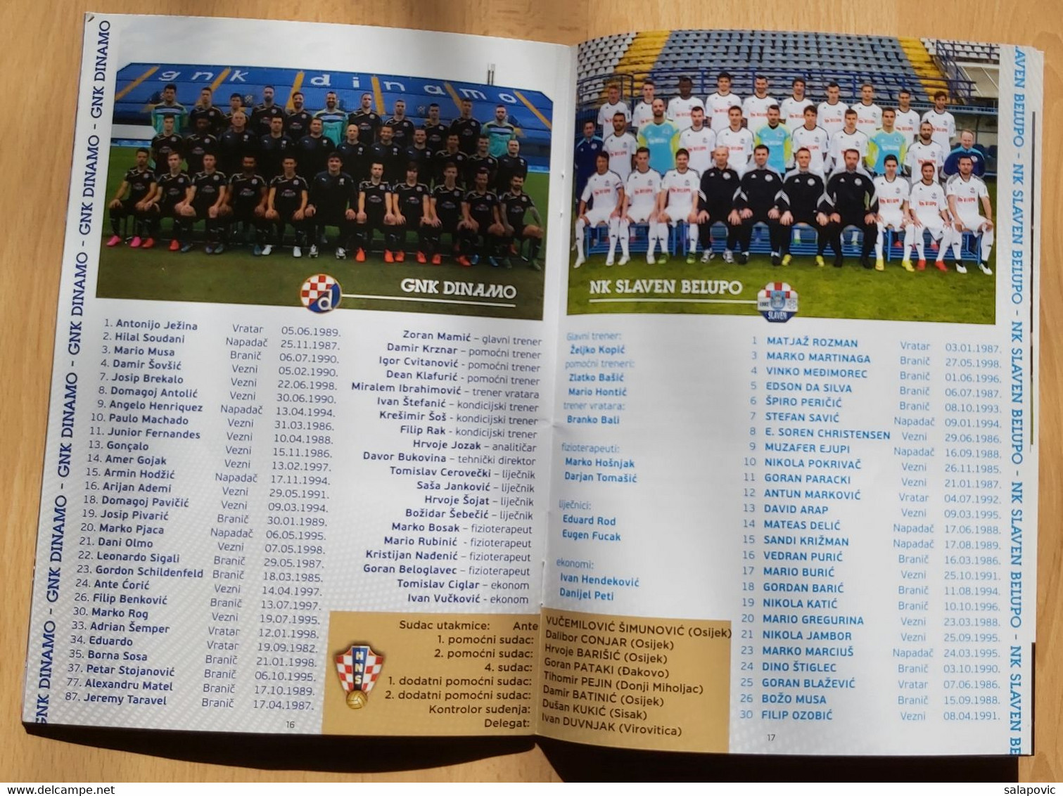 MATCH PROGRAM GNK DINAMO ZAGREB VS. SLAVEN BELUPO KOPRIVNICA FINALE KUPA 10.05.2016  CROATIAN FOOTBALL CUP FINALS