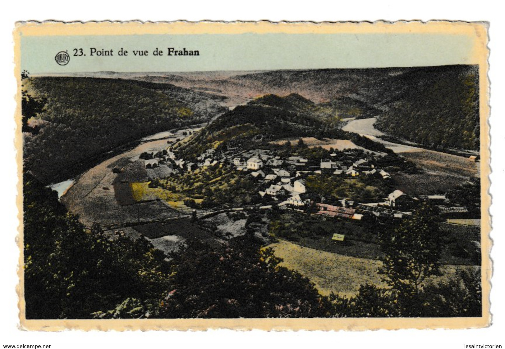 ROCHEHAUT FRAHAN POINT DE VUE SUR LA SEMOIS ET FRAHAN  COLORISEE NELS  N°23 - Bouillon