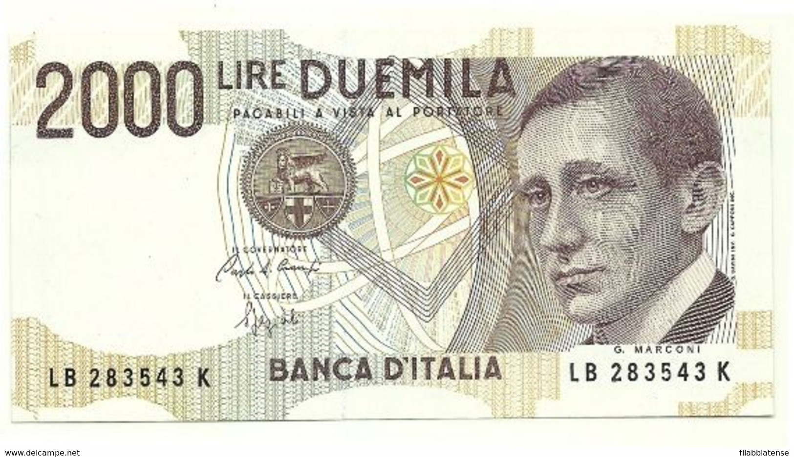 Italia - 2.000 Lire 1992 - Marconi    ---- - 2000 Liras