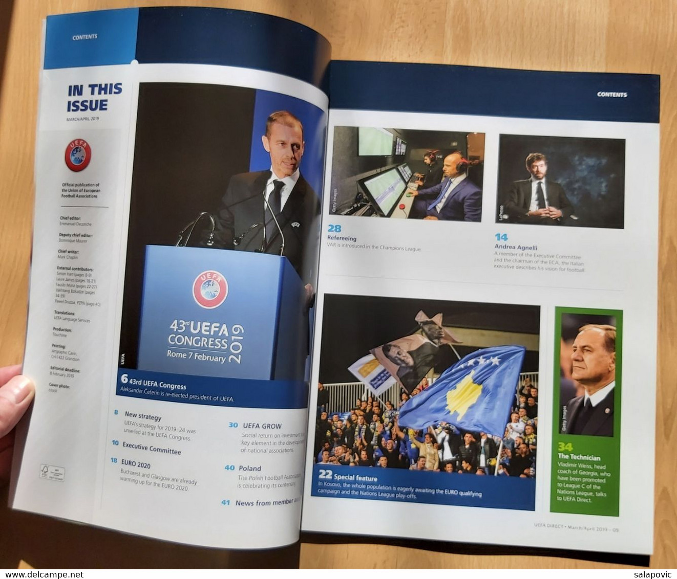 UEFA DIRECT NR.183, MARCH/APRIL 2019, MAGAZINE - Livres