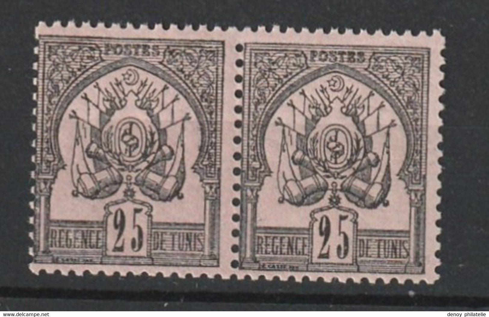 Tunisie Sans Charnière Paire Du N° 5 Sans Charnière **(1888 A 1893 ) - Unused Stamps