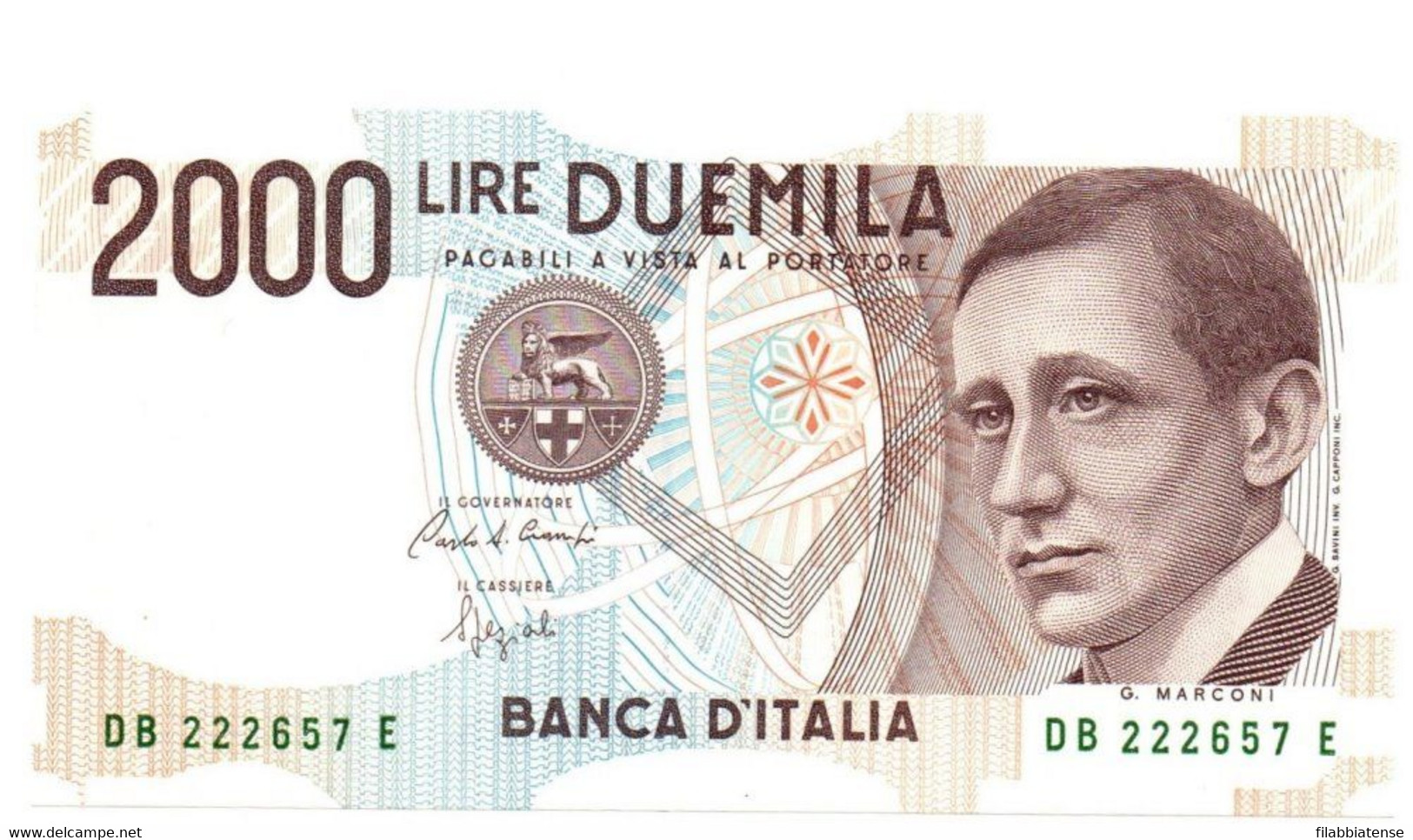 Italia - 2.000 Lire 1992 - Marconi Numeri Verdi    ---- - 2000 Liras