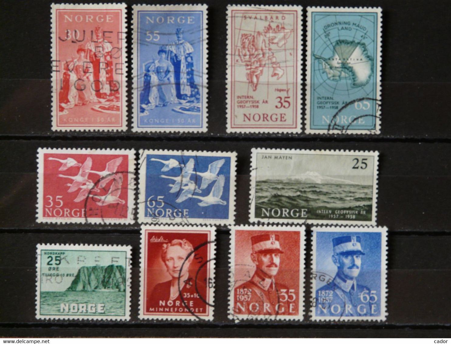 NORVEGE - Lot 1955/1957 O (voir Scan) - Verzamelingen