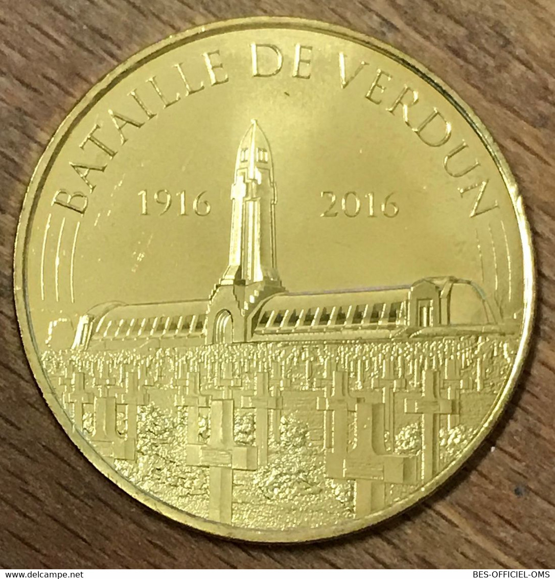 55 DOUAUMONT BATAILLE DE VERDUN 1916 - 2016 MDP 2016 MÉDAILLE MONNAIE DE PARIS JETON TOURISTIQUE MEDALS COINS TOKENS - 2016