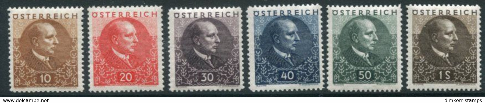 AUSTRIA 1930 Tuberculosis Hospital Fund Set MNH / **.  Michel 512-17 - Unused Stamps