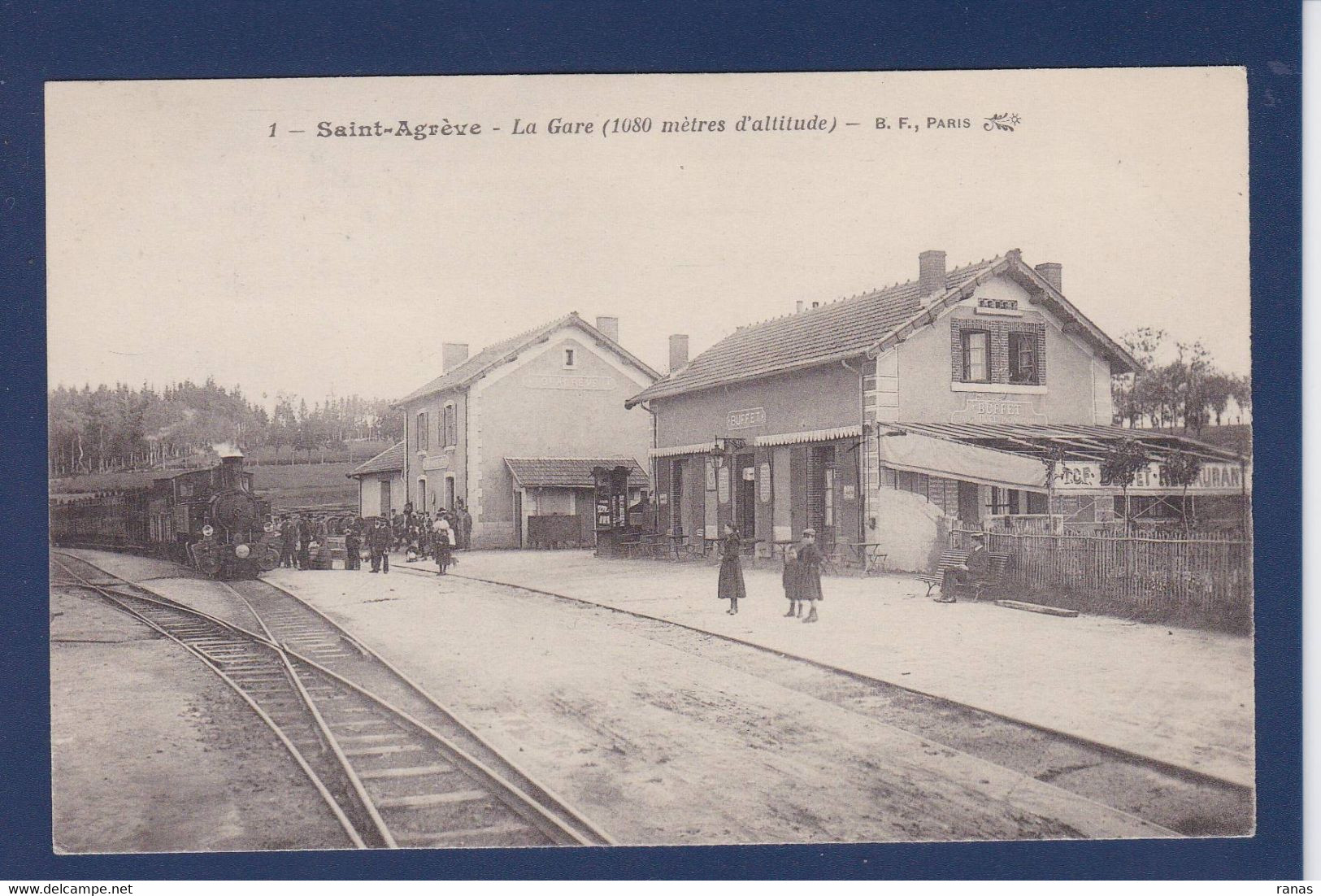 CPA [07] Ardèche > Saint Agrève Gare Chemin De Fer Train - Saint Agrève