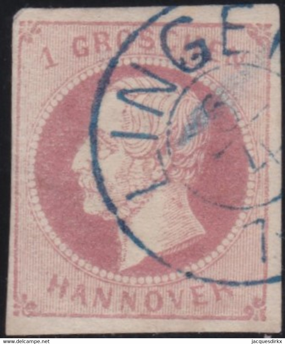 Hannover    .   Michel  .  14d II  (2 Scans)      .     O   .     Gebraucht - Hanovre