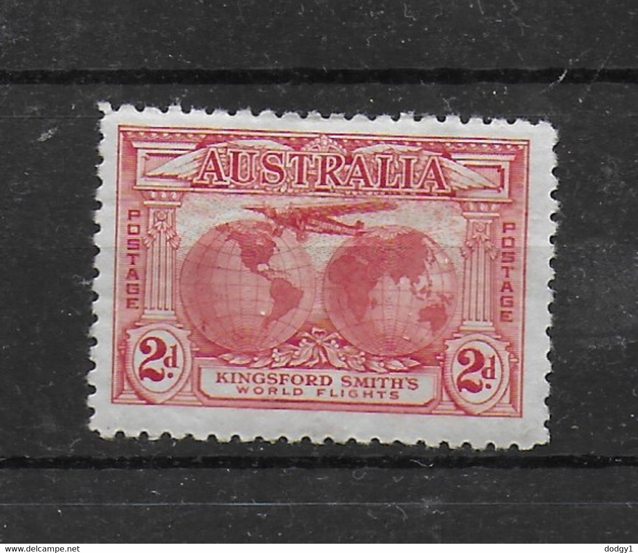 AUSTRALIA KINGSFORD SMITHS FLIGHTS SG121 2d MM   Ch2 - Mint Stamps