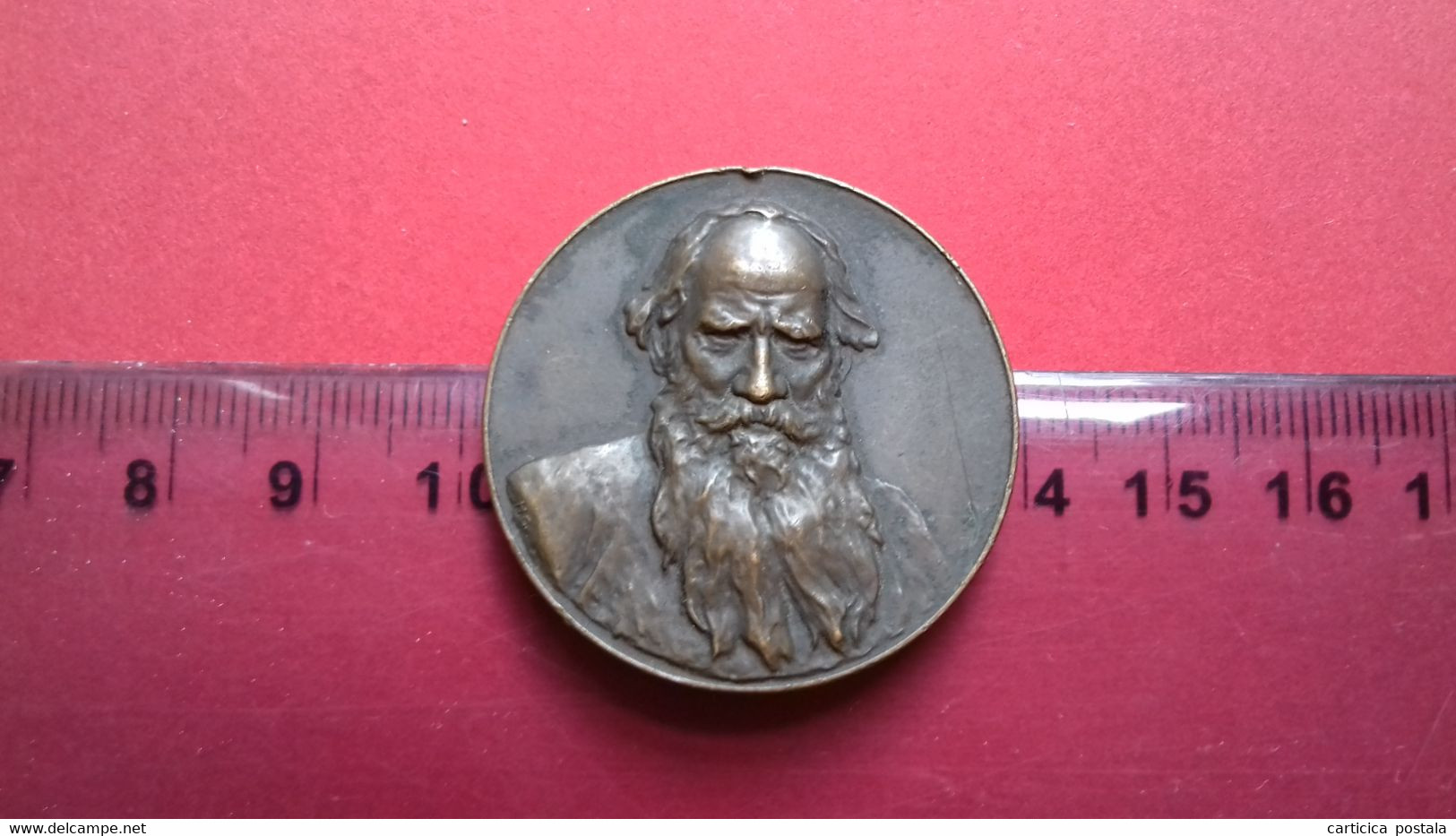 Russland Russia Medaglia Lev Nikolaevich Tolstoy Лев Никола́евич Толсто́й  Медали - Ante 1871