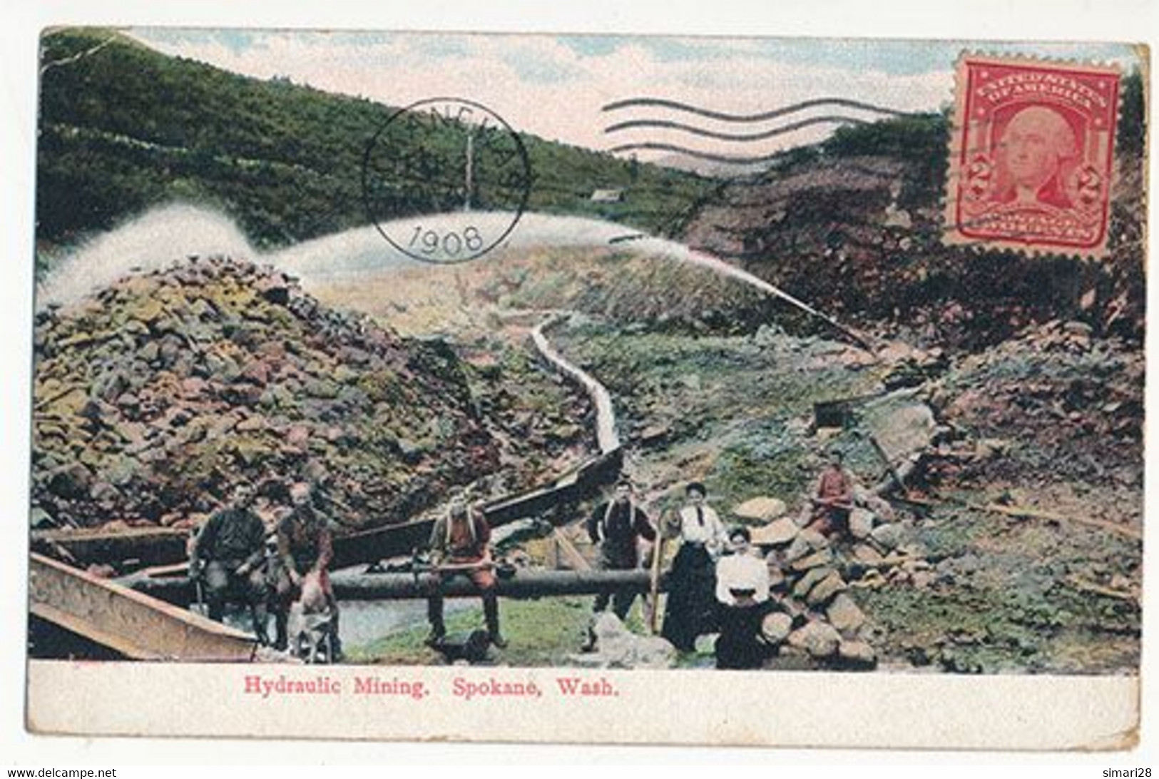 SPOKANE - HYDRAULIC MINING (CHERCHEURS D'OR) - Spokane