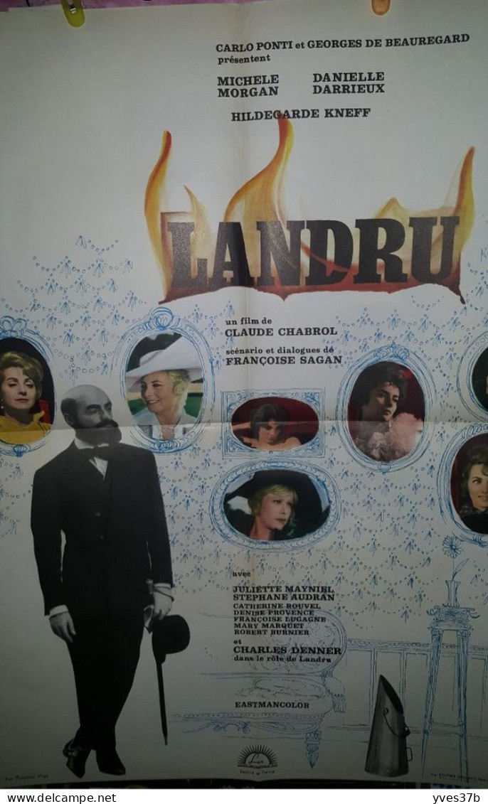 "LANDRU" Michèle Morgan, D. Darrieux, Claude Chabrol...1963 - 60x80 - TTB - Affiches & Posters