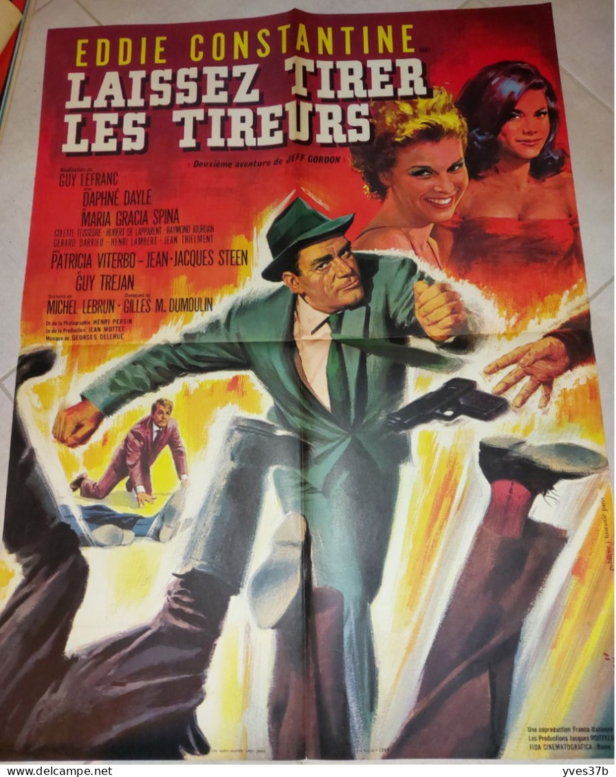 "Laisser Tirer Les Tireurs" E. Constantine, G. Trejan...1964 - Affiche 60x80 - TTB - Affiches & Posters