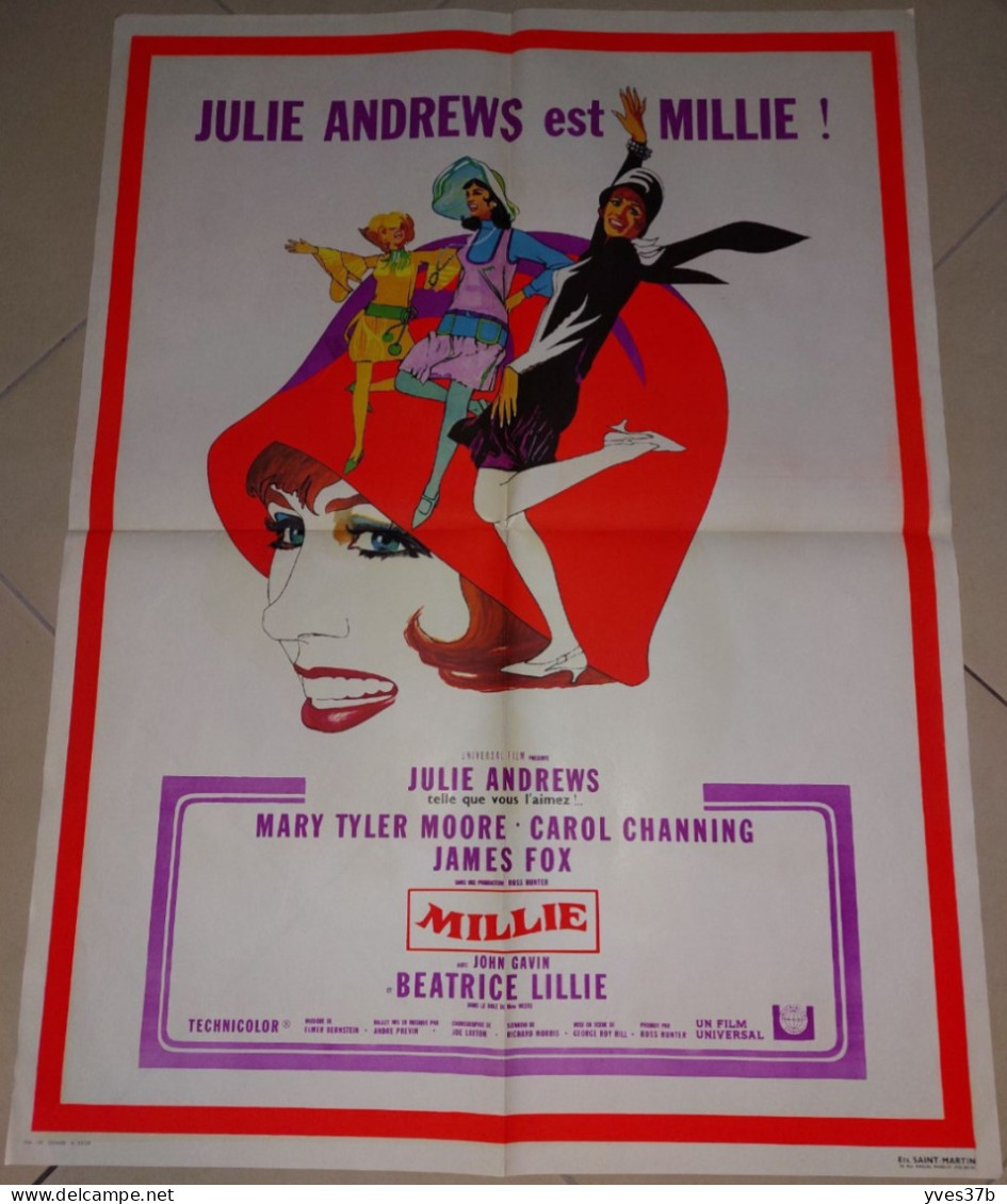 "MILLIE" Julie Andrews, M. Tyler Moore, C. Channing...1967 - 60x80 - TTB - Affiches & Posters