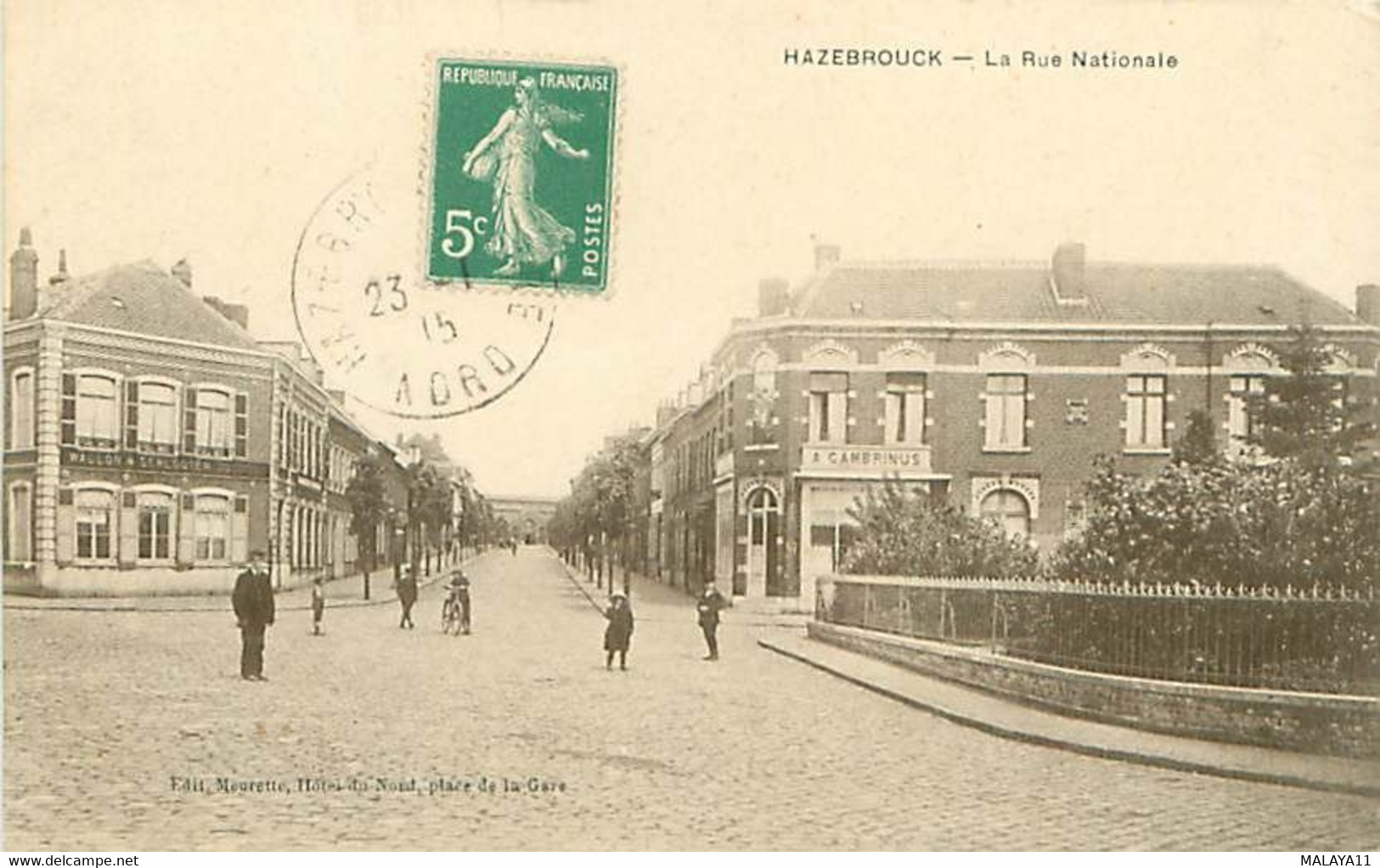 HAZEBROUK - LA RUE NATIONALE - Hazebrouck