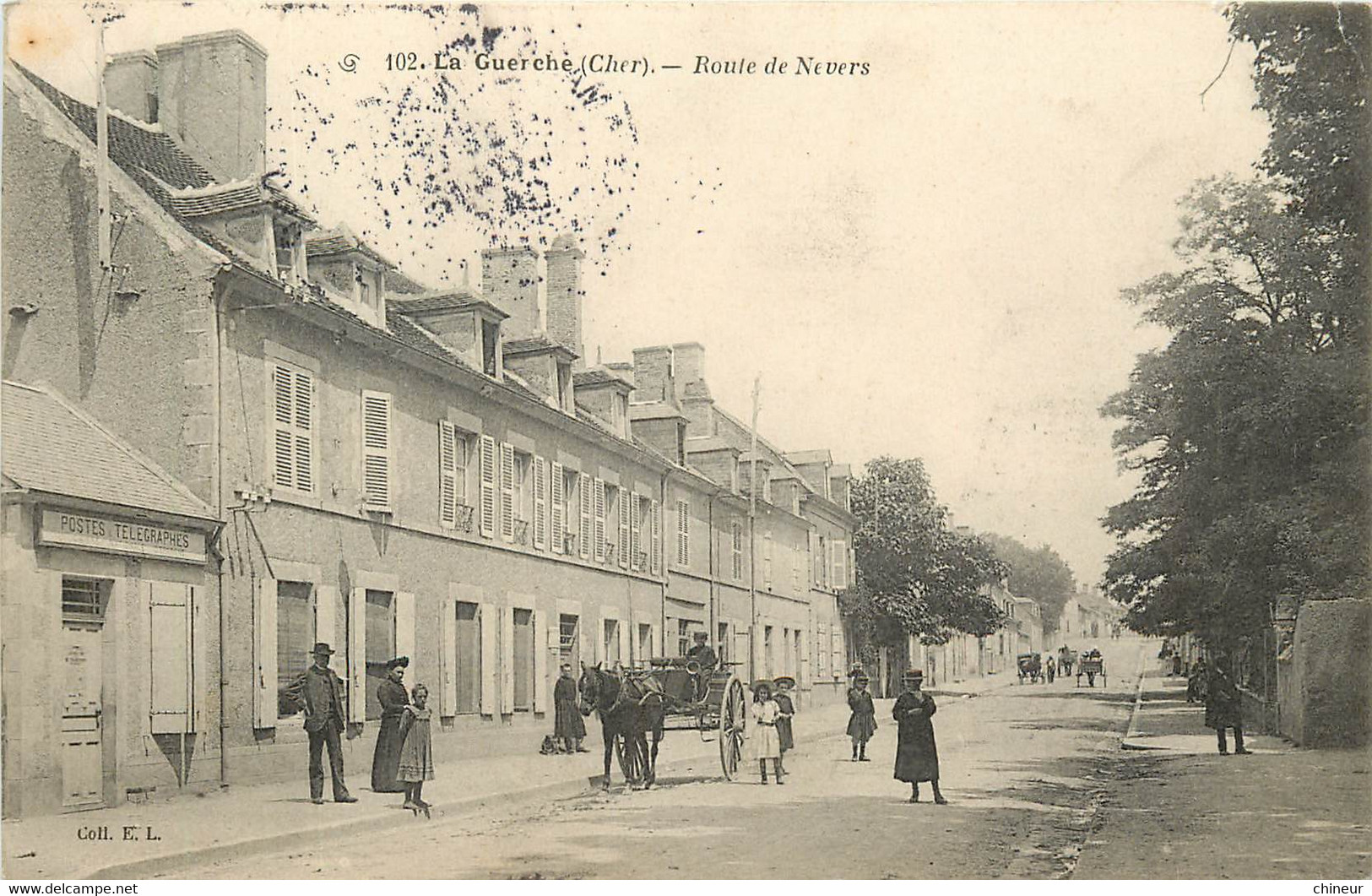 LA GUERCHE ROUTE DE NEVERS LA POSTE - La Guerche Sur L'Aubois