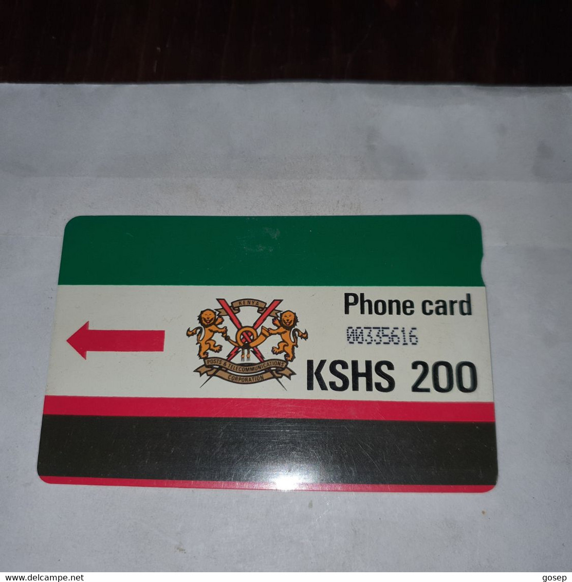 Kenya-(KEN-06b)-K.P.T.C.logo200-(KSHS-200)-(8)-(00335616)-used Card+1card Prepiad Free - Kenia