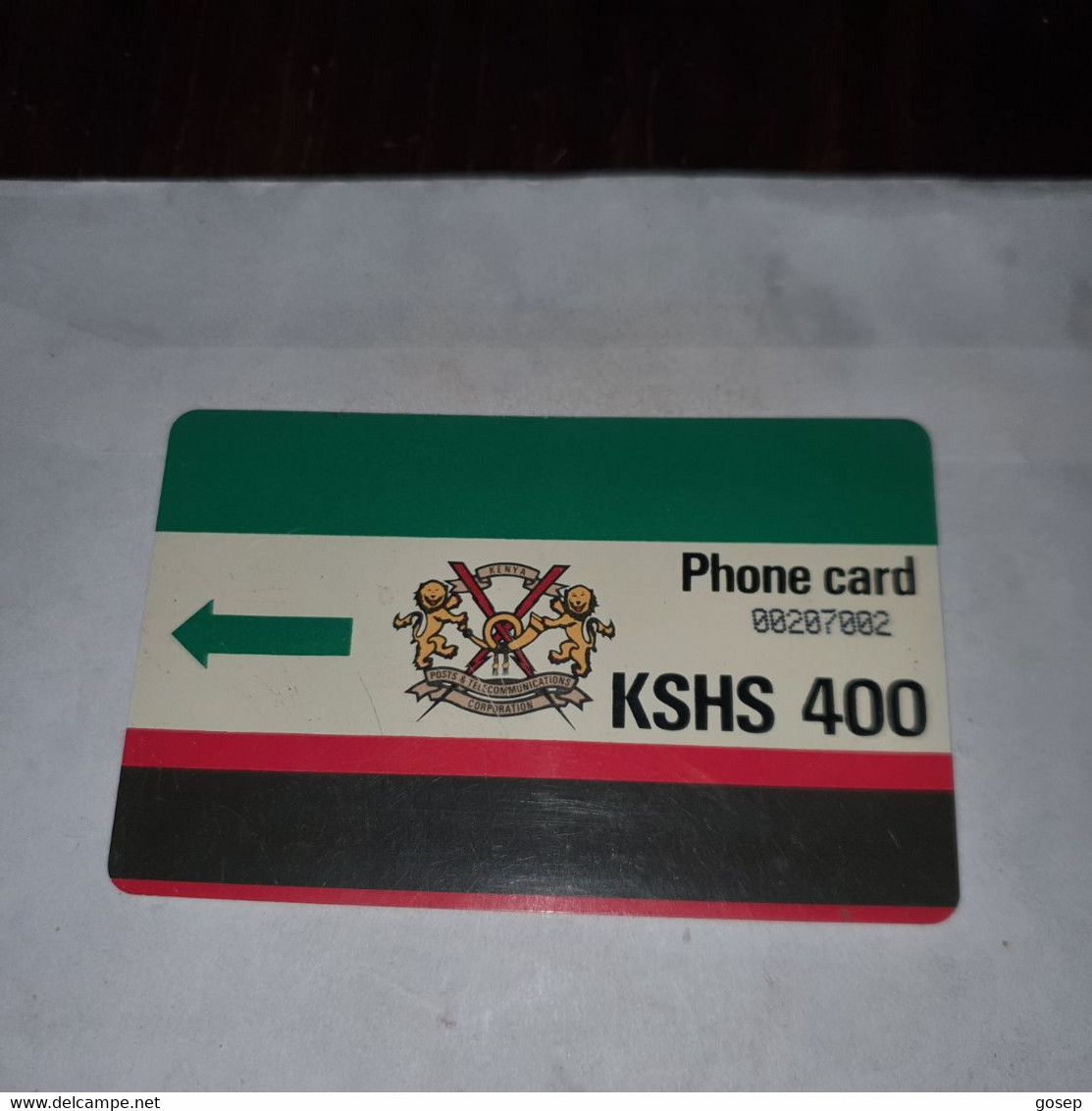 Kenya-(KEN-04)-k.p.t.c.-logo400-(2)-(KSHS)-(Without Groove)-(00207002)-used Card+1card Prepiad Free - Kenia