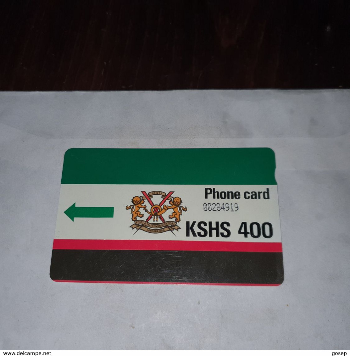 Kenya-(KEN-07/1)-K.P.T.C-logo400-(KSHS-400)-(11)-(00284919)-used Card+1card Prepiad Free - Kenia