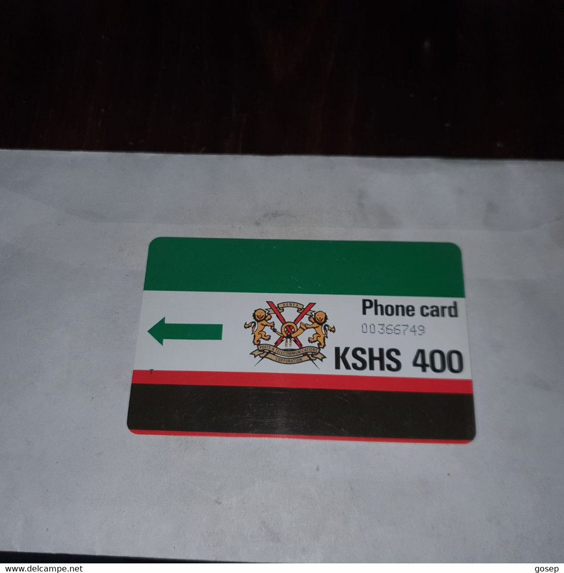 Kenya-(KEN-04b)-k.p.t.c-logo400-(4)-(Without Groove)-(00366749)-(KSHS-400)-used Card+1card Prepiad Free - Kenya