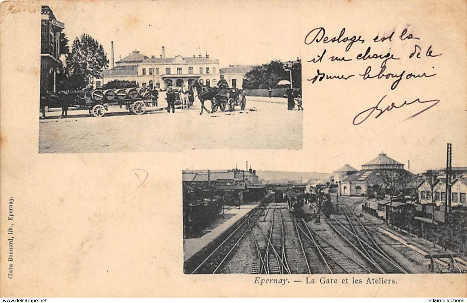 Epernay       51         Lot De 3 Cartes Thème Gare     (voir Scan) - Epernay