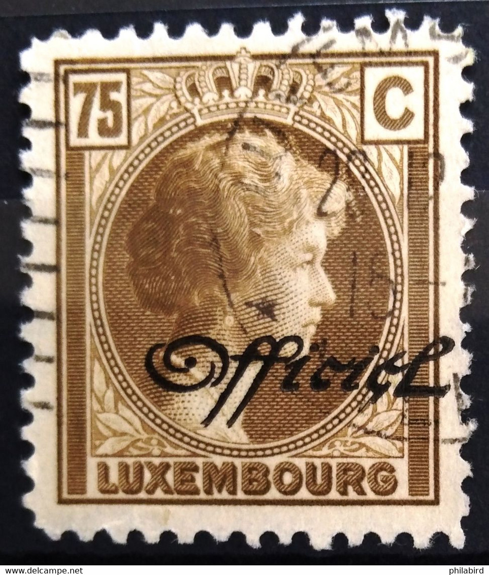 LUXEMBOURG                             SERVICE  183                             OBLITERE - Service