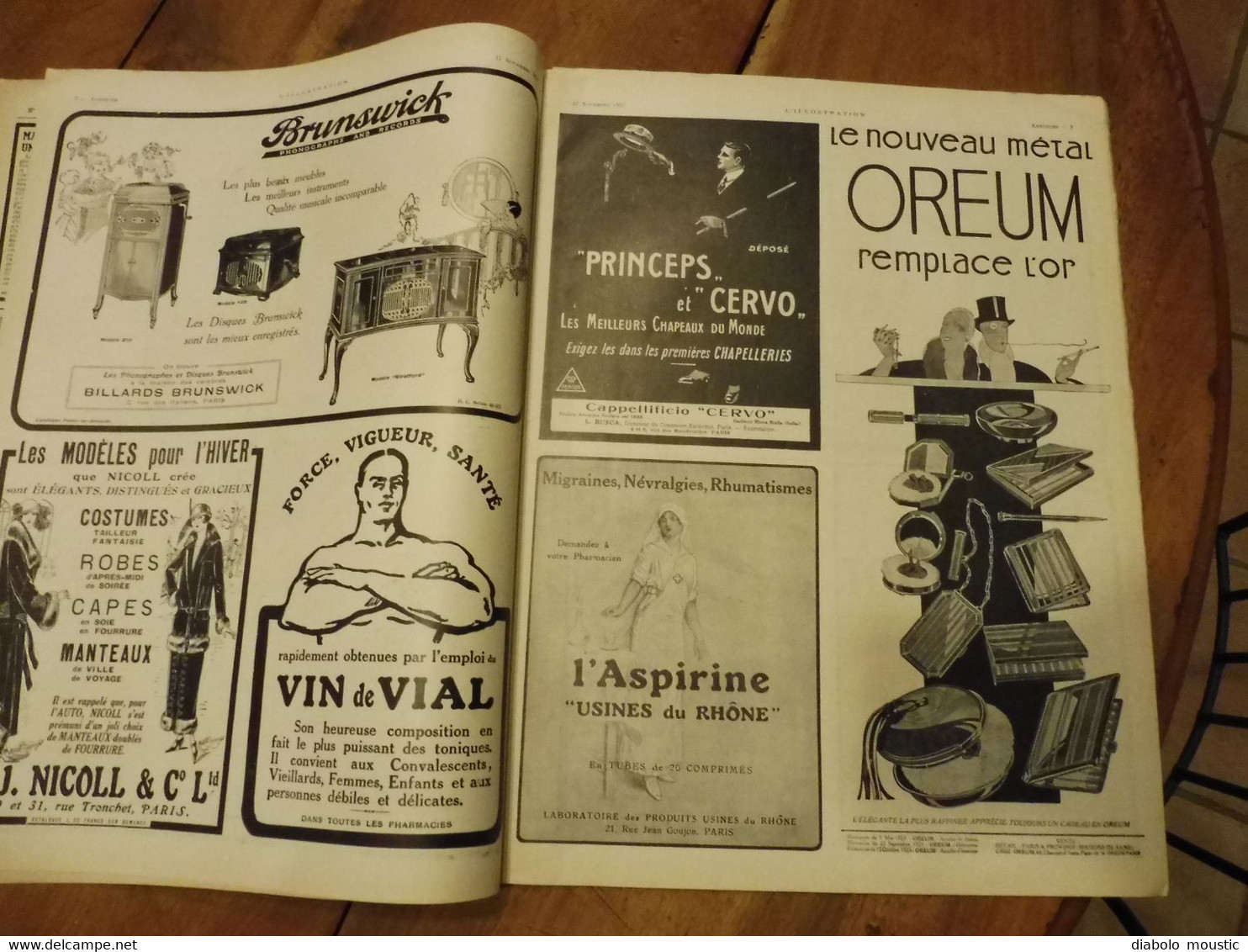 1923 L'ILLUSTRATION  ---> XVIIIe Salon de l'AUTOMOBILE , Le parc à serpents de l'Institut Pasteur au Brésil ; etc