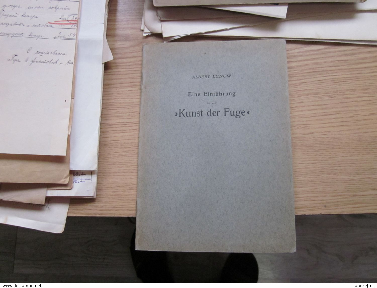 Albert Lunow Eine Einfuhrung In Die Kunst Der Fuge 31 Pages - Alte Bücher