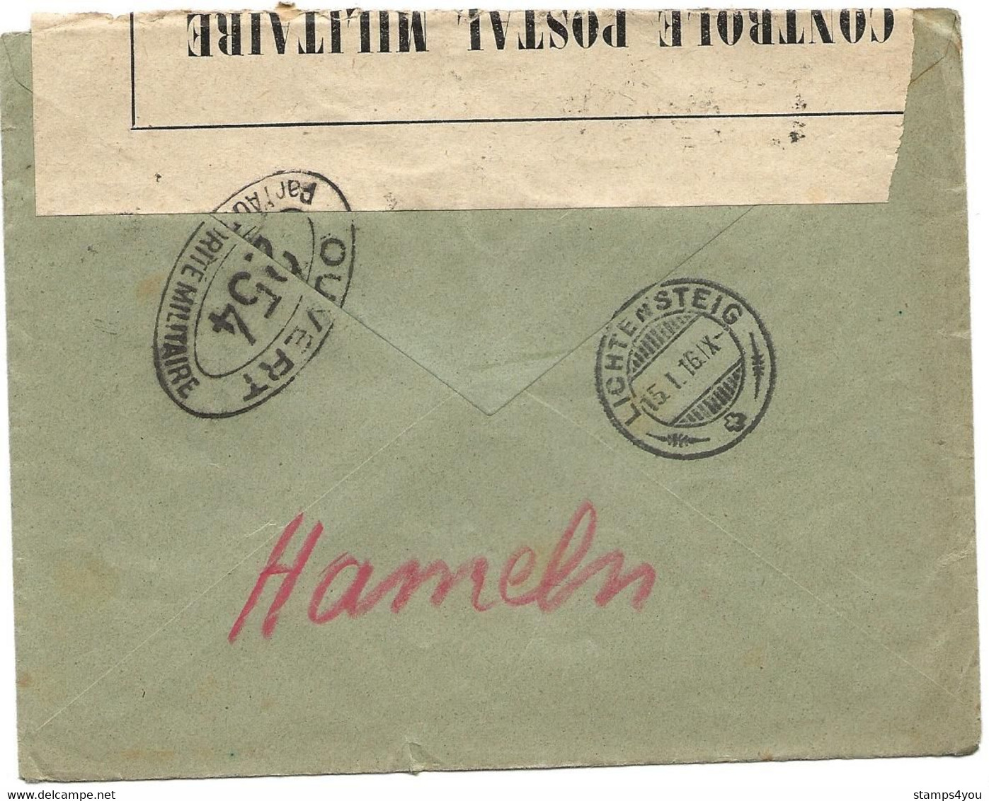 286 - 34 - Enveloppe Envoyée De Oran En Suisse 1916 - Censure - Prima Guerra Mondiale