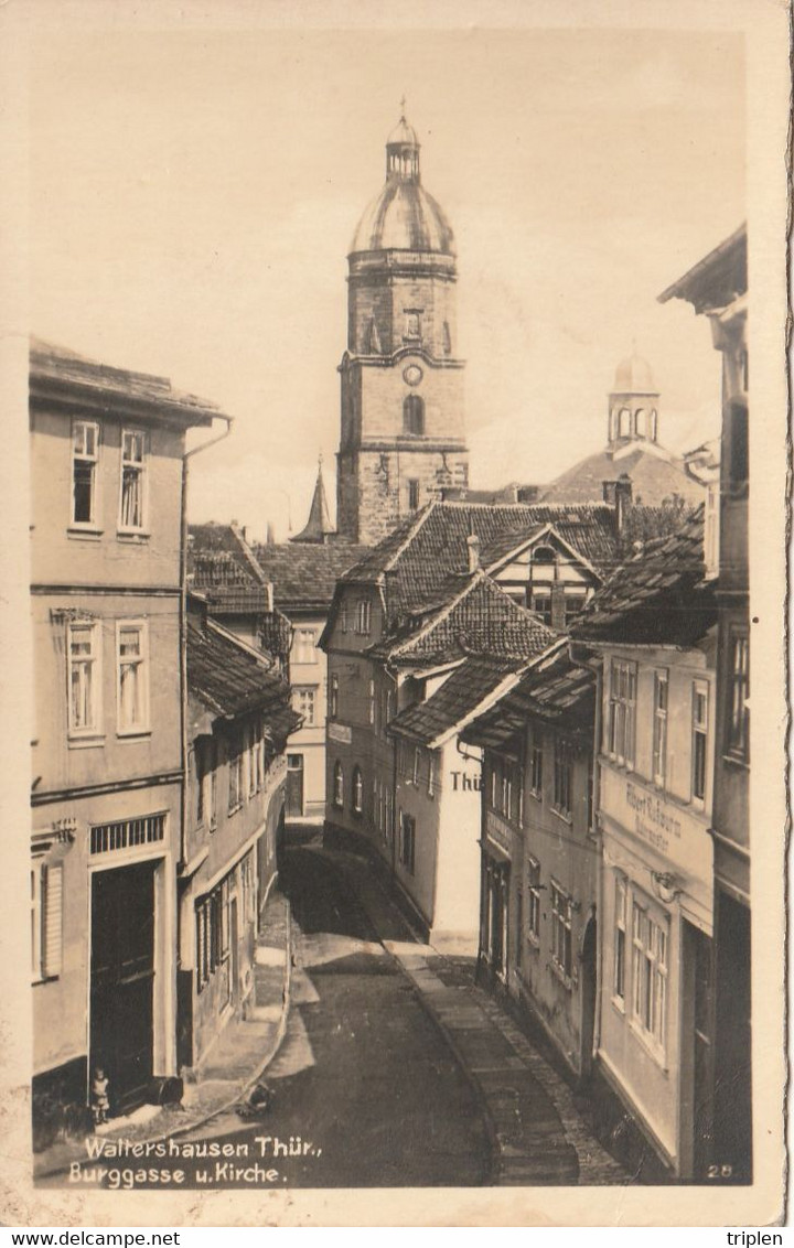 Waltershausen - Burggasse U. Kirche - Waltershausen