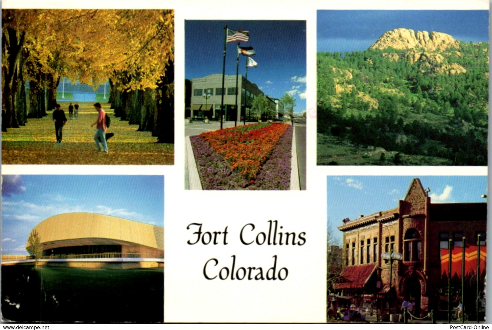 5619 - USA - Colorado , Fort Collins , Mehrbildkarte - Gelaufen 1993 - Fort Collins