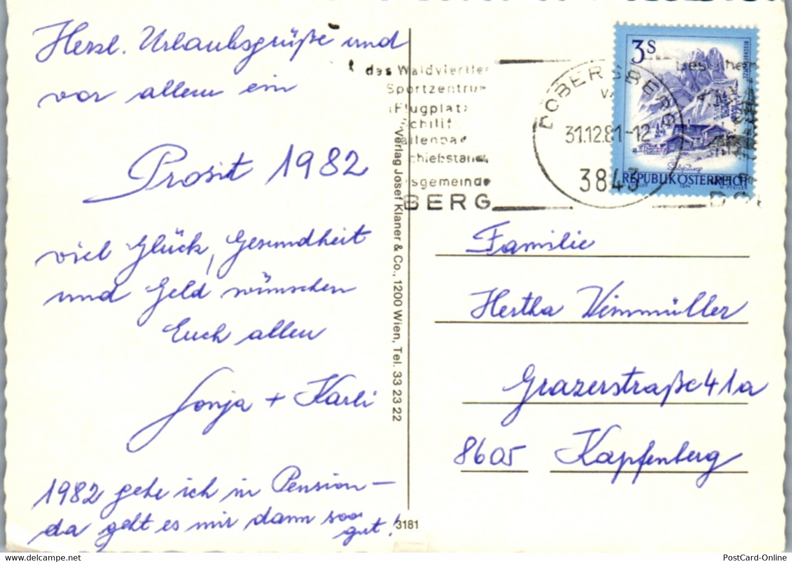 5795 - Niederösterreich - Dobersberg An Der Thaya , Mehrbildkarte - Gelaufen 1981 - Waidhofen An Der Thaya