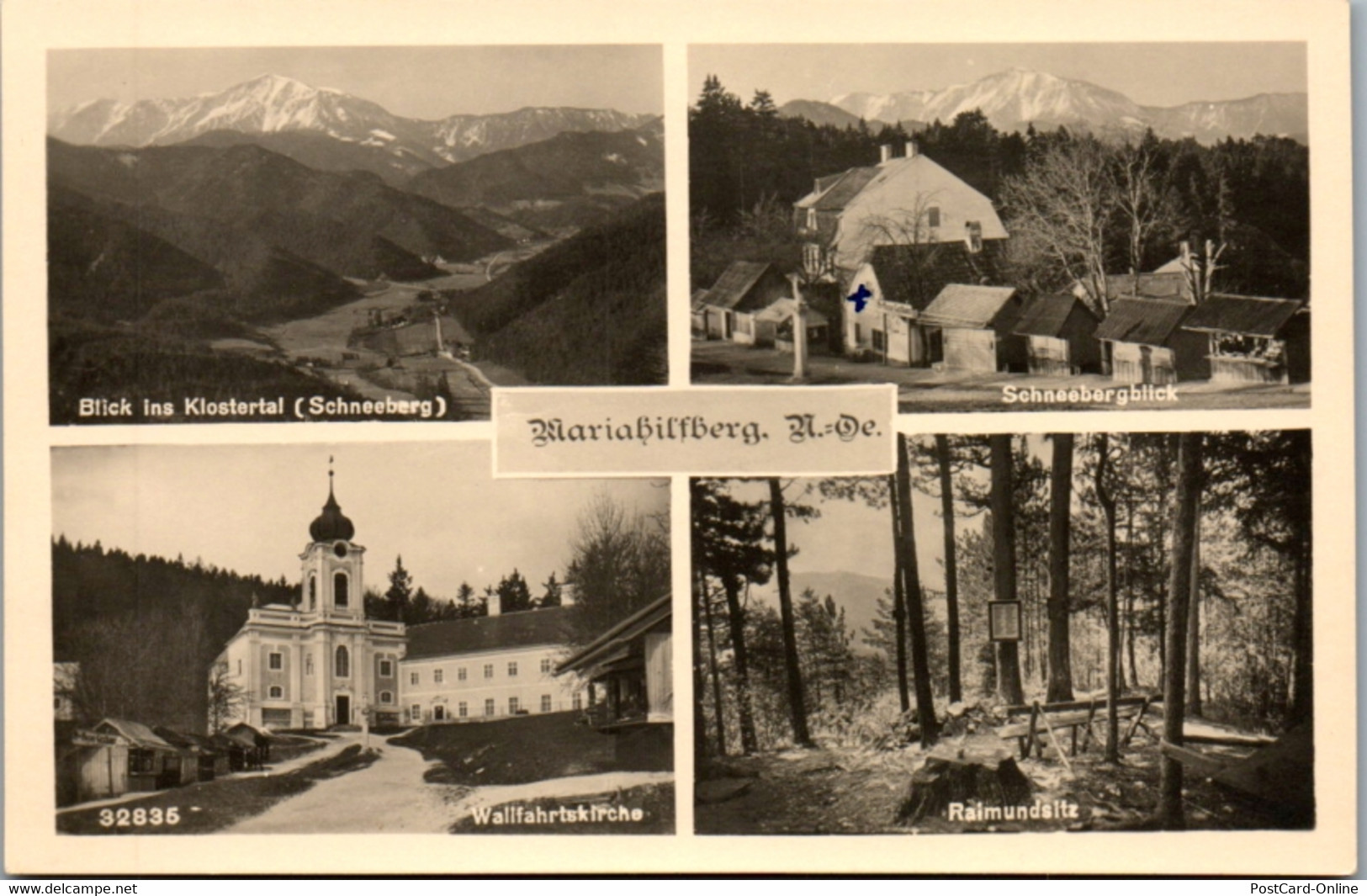 5831 - Niederösterreich - Mariahilfberg , Blick Ins Klostertal , Schneebergblick , Raimundsitz - Nicht Gelaufen - Gutenstein