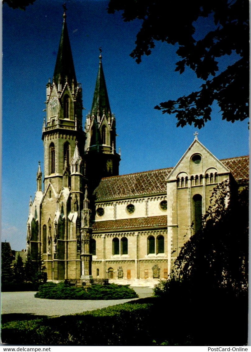 5844 - Niederösterreich - Klosterneuburg , Augustiner Chorherrenstift , Stiftskirche Maria Geburt - Gelaufen - Klosterneuburg