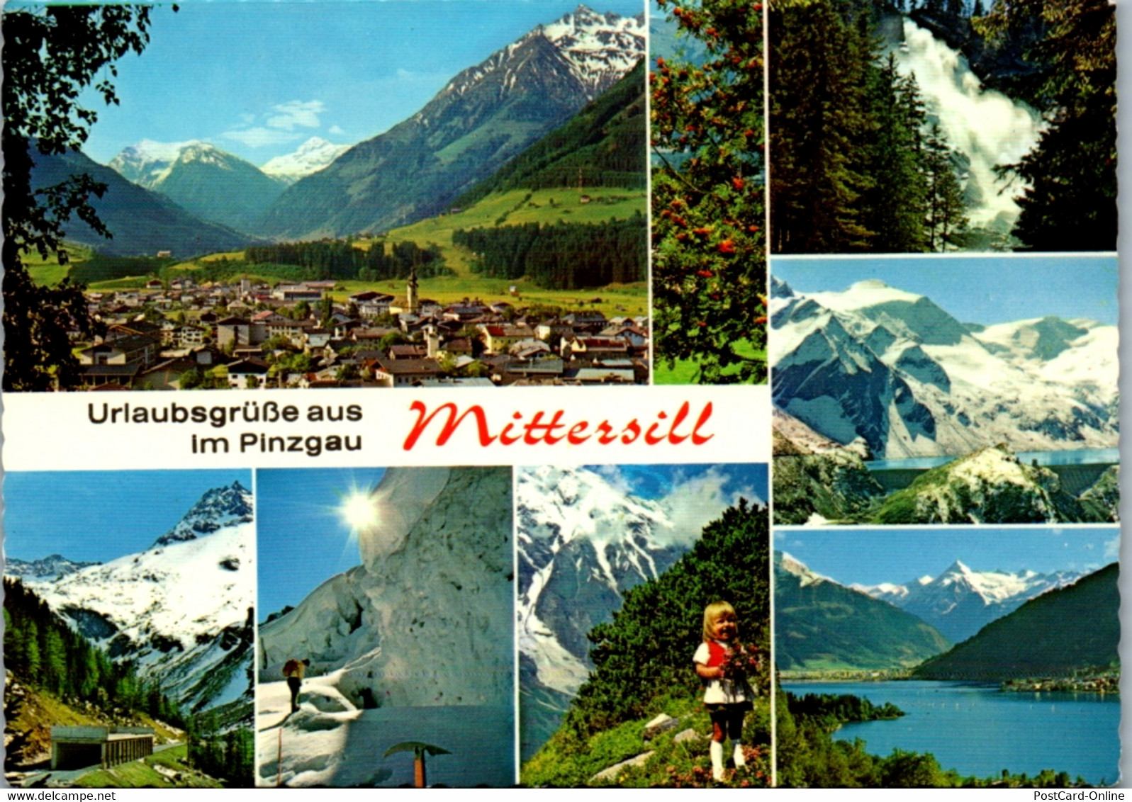 5896 - Salzburg - Mittersill , Oberpinzgau , Felbertauernstraße , Simonispitze , Wiesbachhorn , Mehrbildkarte - Nicht Ge - Mittersill