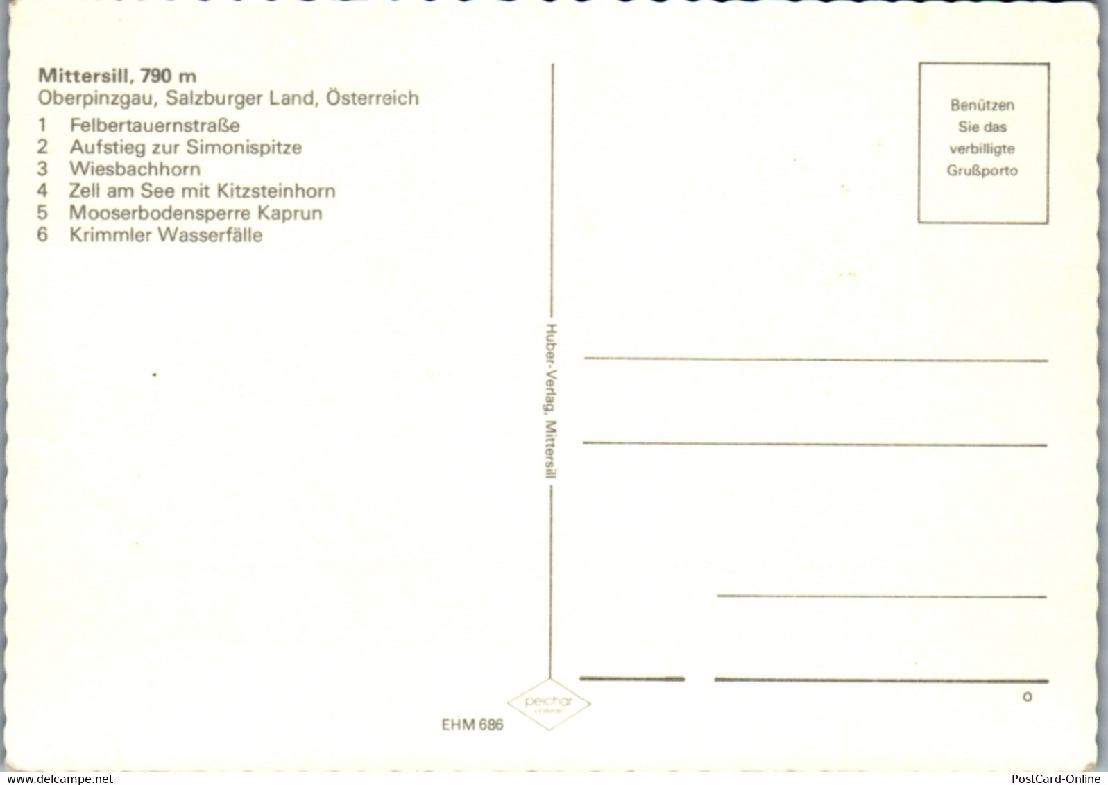 5896 - Salzburg - Mittersill , Oberpinzgau , Felbertauernstraße , Simonispitze , Wiesbachhorn , Mehrbildkarte - Nicht Ge - Mittersill