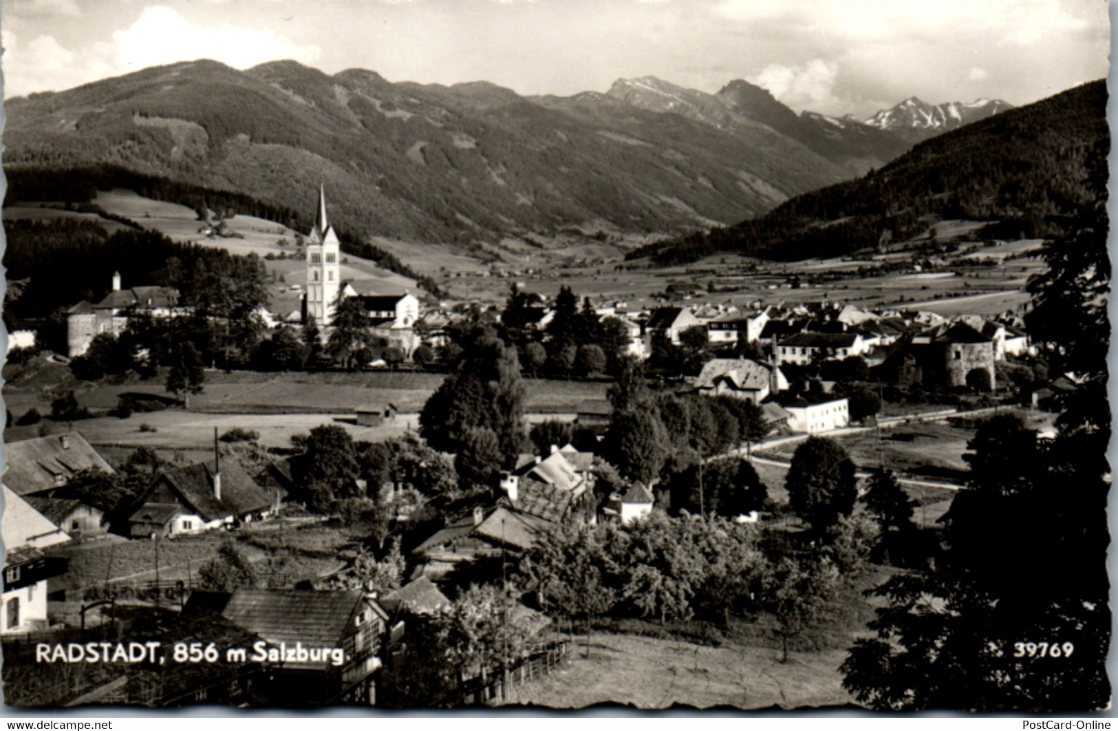 5905 - Salzburg - Radstadt , Panorama - Gelaufen 1956 - Radstadt