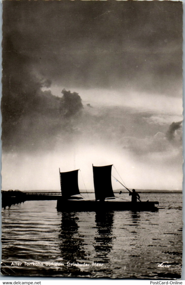 6185 - Deutschland - Steinhude Am Meer , Alter Torfkahn Suf Dem Steinhuder Meer , Jugendherberge - Gelaufen 1959 - Steinhude