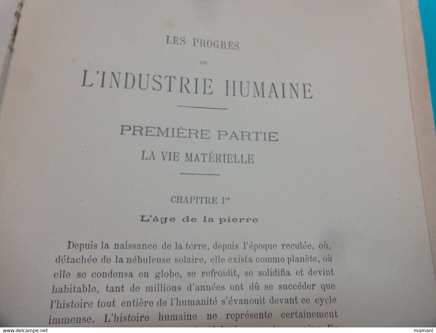 les progres de l'industrie humaine