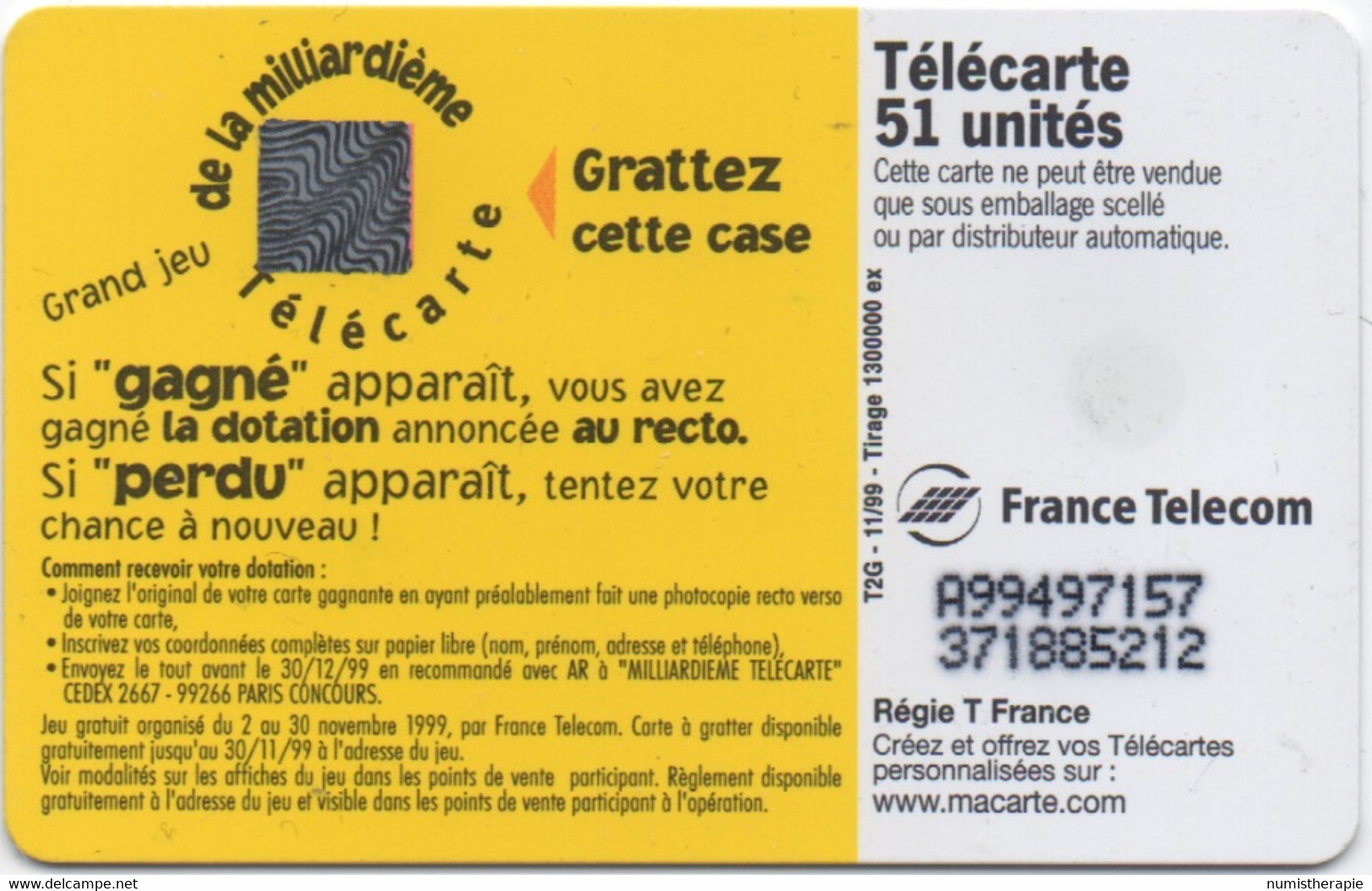 Télécarte 51 : Nouvelles Frontières 51 Unités 1999 - Otros & Sin Clasificación